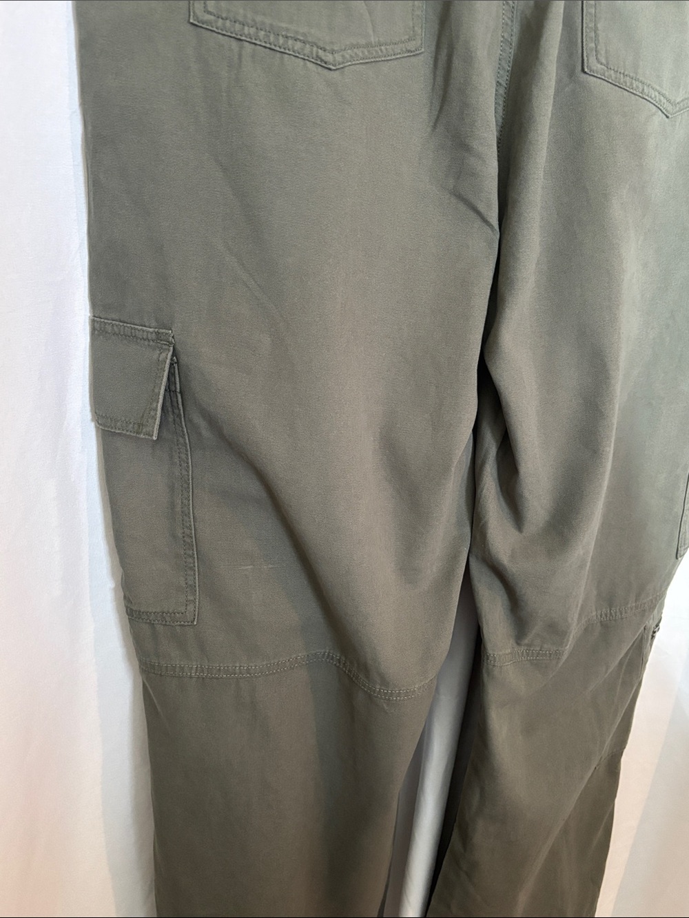 Aeropostale Olive Green Wide Leg Utility Cargo Pants XXL - Picture 9 of 14